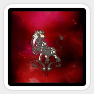 Awesome fantasy lion Sticker